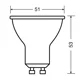 OSRAM LED reflektor VALUE PAR16 5W/50W GU10 4000K 350lm/36° NonDim 15Y
