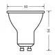 OSRAM LED reflektor VALUE PAR16 6.9W/80W GU10 2700K 575lm 120° NonDim 15Y 3-pack