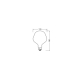 OSRAM LED speciální globe filament 1906.BAPP 7.3W/60W E27 2700K 806lm Dim;opál