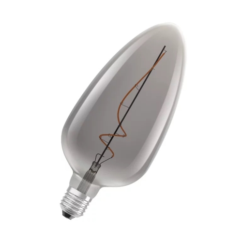 OSRAM LED speciální globe filament 1906 C125 4W/15W E27 1800K 140lm Dim ;kouřová
