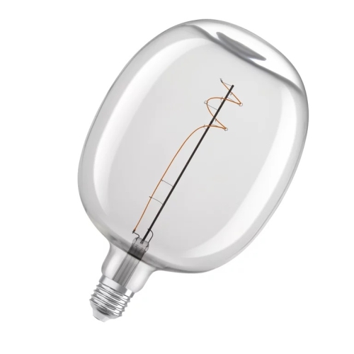 OSRAM LED speciální globe filament 1906 D170G 4.8W/30W E27 2700K 400lm Dim ;bílá