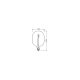 OSRAM LED speciální globe filament 1906 D170G 4.8W/30W E27 2700K 400lm Dim ;bílá