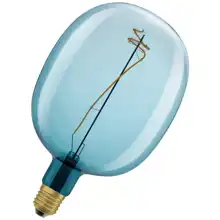 OSRAM LED speciální globe filament 1906 G170G 4.5W/8W E27 1600K 80lm Dim ;modrá
