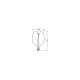 OSRAM LED speciální globe filament 1906 G170G 4.5W/8W E27 1600K 80lm Dim ;modrá