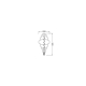 OSRAM LED speciální globe filament 1906 Nest 4.8W/33W E27 2400K 360lm Dim ;zlatá