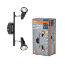 OSRAM LED SPOT 2X3.4W 927 GU10 BK        OSRAM