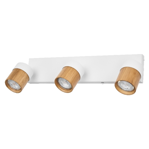 OSRAM LED stropní svítidlo Bodové HALF WOOD LINE 3XGU10 Bílá