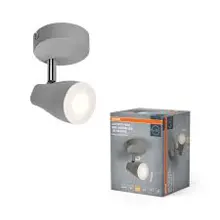 OSRAM LED stropní svítidlo Bodové PEAR 1X4.3W 827 GU10 Šedá