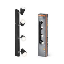 OSRAM LED stropní svítidlo Bodové PEAR 600MM 4X4.3W 827 GU10 Černá