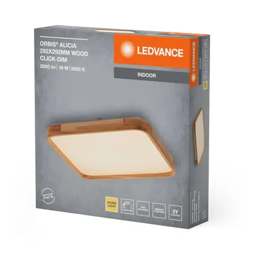OSRAM LED stropní svítidlo ORBIS ALICIA 395X395 24W 830 CLICKDWD