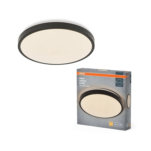 OSRAM LED stropní svítidlo ORBIS LONDON 400MM 24W 830 Černá