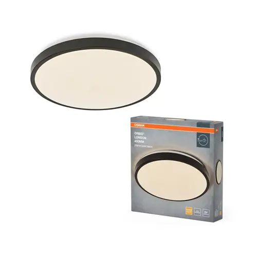 OSRAM LED stropní svítidlo ORBIS LONDON 400MM 24W 830 Černá