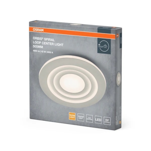 OSRAM LED stropní svítidlo ORBIS SPIRAL RD CL 505MM 42W 830 Bílá