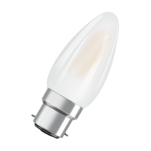 OSRAM LED svíčka filament PARATHOM B35 4W/40W B22d 2700K 470lm NonDim 15Y opál˙