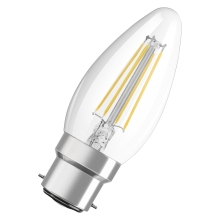 OSRAM LED svíčka filament PARATHOM B35 4W/40W B22d 2700K 470lm NonDim 15Y˙
