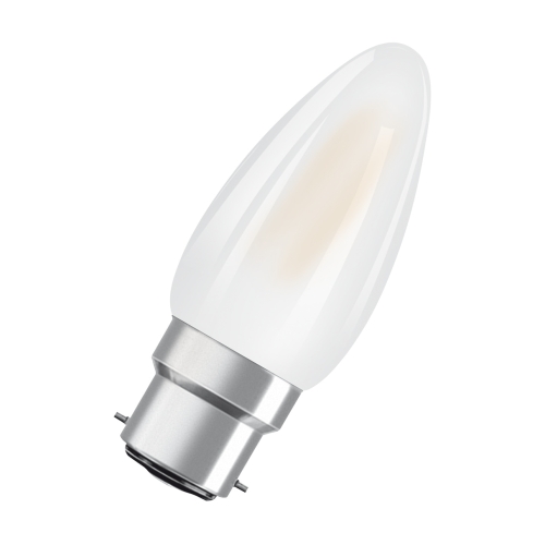 OSRAM LED svíčka filament SUPERSTAR B40 3,4W 220-240V B22d 470lm 2700K FR Dim