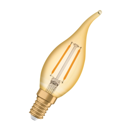 OSRAM LED svíčka filament Vintage.1906 BA35 1.5W/12W E14 2400W 300lm NonDim 15Y˙