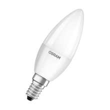 OSRAM LED svíčka VALUE B35 4.9W/40W E14 2700K 470lm NonDim 15Y opál 3-pack˙