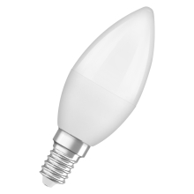 OSRAM LED svíčka VALUE B35 4.9W/40W E14 3000K 470lm NonDim 15Y opál 2-pack˙