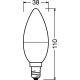 OSRAM LED svíčka VALUE B35 7W/60W E14 2700K 806lm NonDim 10Y FR