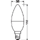 OSRAM LED svíčka VALUE B35 7W/60W E14 3000K 806lm NonDim 15Y opál 3-pack