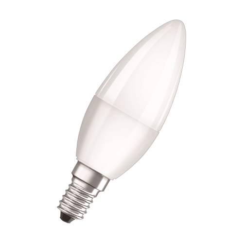 OSRAM LED svíčka VALUE B38 5.7W/40W E14 2700K 470lm NonDim 10Y FR