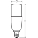 OSRAM LED trubková žárovka T40 .4 8W/60W E14 4000K 806lm NonDim 15Y opál