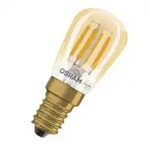OSRAM LED zářivka filament 1906 T26 2.8W/25W E14 2200K 250lm Dim 15Y zlatá