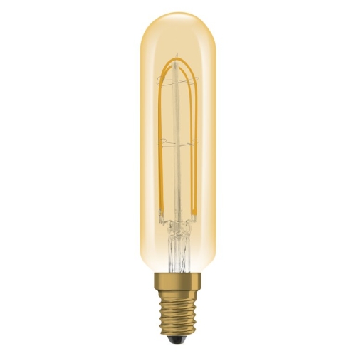 OSRAM LED zářivka filament 1906 T28 4.8W/36W E14 2200K 420lm Dim 15Y zlatá