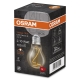 OSRAM LED žárovka 1906 A60 3.4W/10W E27 1800K 100lm NonDim 15Y ;kouřová
