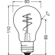 OSRAM LED žárovka filament 1906.spiral A60 4.6W/40W E27 2200K 470lm Dim;čirá