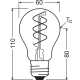 OSRAM LED žárovka filament 1906.spiral A60 8W/60W E27 2200K 806lm Dim 15Y ; čirá