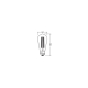 OSRAM LED žárovka filament 1906.spiral ST64 11W/42W E27 1800K 500lm Dim;kouřová
