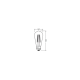 OSRAM LED žárovka filament 1906 ST64 7.2W/60W E27 2400K 806lm Dim 15Y ; zlatá