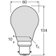 OSRAM LED žárovka filament SUPERSTAR A100 11W 220-240V B22d 1521lm 4000K Dim