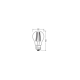 OSRAM LED žárovka filament VALUE A60 11W/100W E27 2700K 1521lm NonDim 10Y˙