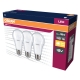 OSRAM LED žárovka VALUE A60 13W/100W E27 2700K 1521lm NonDim 15Y opál 3-pack