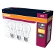 OSRAM LED žárovka VALUE A60 8.5W/60W E27 2700K 806lm NonDim 15Y opál 3-pack