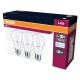 OSRAM LED žárovka VALUE A60 8.5W/60W E27 6500K 806lm NonDim 15Y opál 3-pack