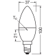 OSRAM LEDSCLB40 4,9W/927 230VFR E14 FS1  OSRAM