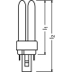 OSRAM nástrčná zářivka DULUX D 13W/865 G24d-1