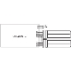 OSRAM nástrčná zářivka DULUX T/E 13W/827 (41) GX24q-1