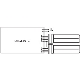 OSRAM nástrčná zářivka DULUX T/E 18W/827 (41) GX24q-2