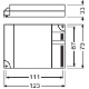 OSRAM předřad.elektron.stmiv QUICKTRONIC INTELLIGENT QTI-T/E 1x18-57/220-240 DIM