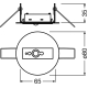 OSRAM senzor DALI LS/PD CI 40-90° 20-800lx IP20 ;bílá