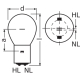 OSRAM SIG 1820UELLCL20/20W12VBA20D UNV1  OSRAM