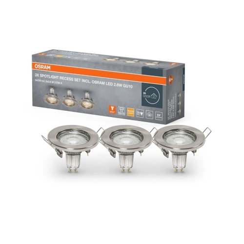 OSRAM SP SET 3X2.6W 2700K 230V BN GU10   OSRAM