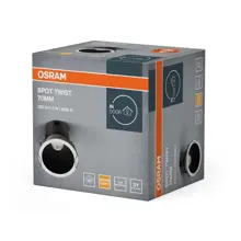 OSRAM stropní svítidlo Bodové TWIST 70MM 5W 830 Bílá Černá