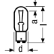 OSRAM žárovka na nízké napěťi 8018 15W 6V B15d