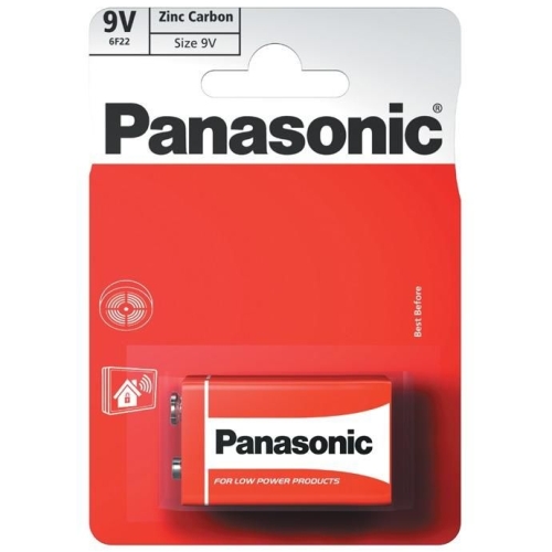 PANASONIC batere zinko-uhlik. ZINC.CARBON 9V/6F22 ;BL1